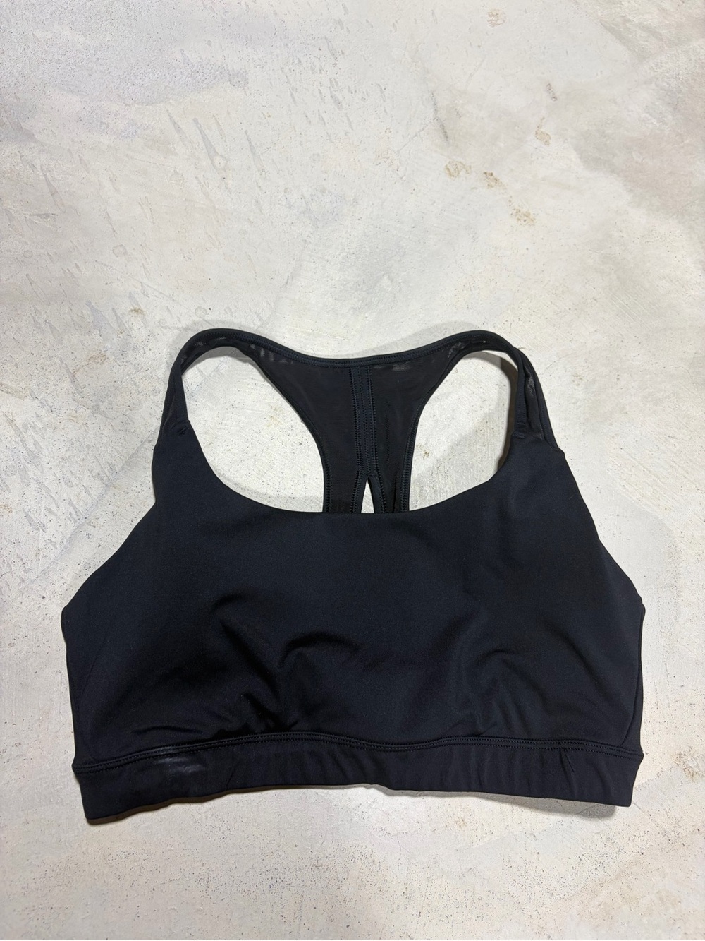 Athleta Black Racerback Sports Bra medium